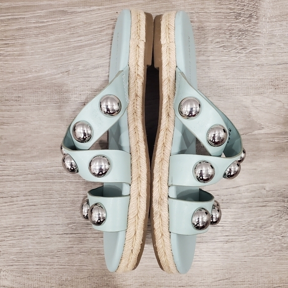 NEW Marc Fisher Prisca Ball-studded Espadrille Sandals - Picture 5 of 7